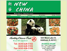 Tablet Screenshot of newchinaaddison.com